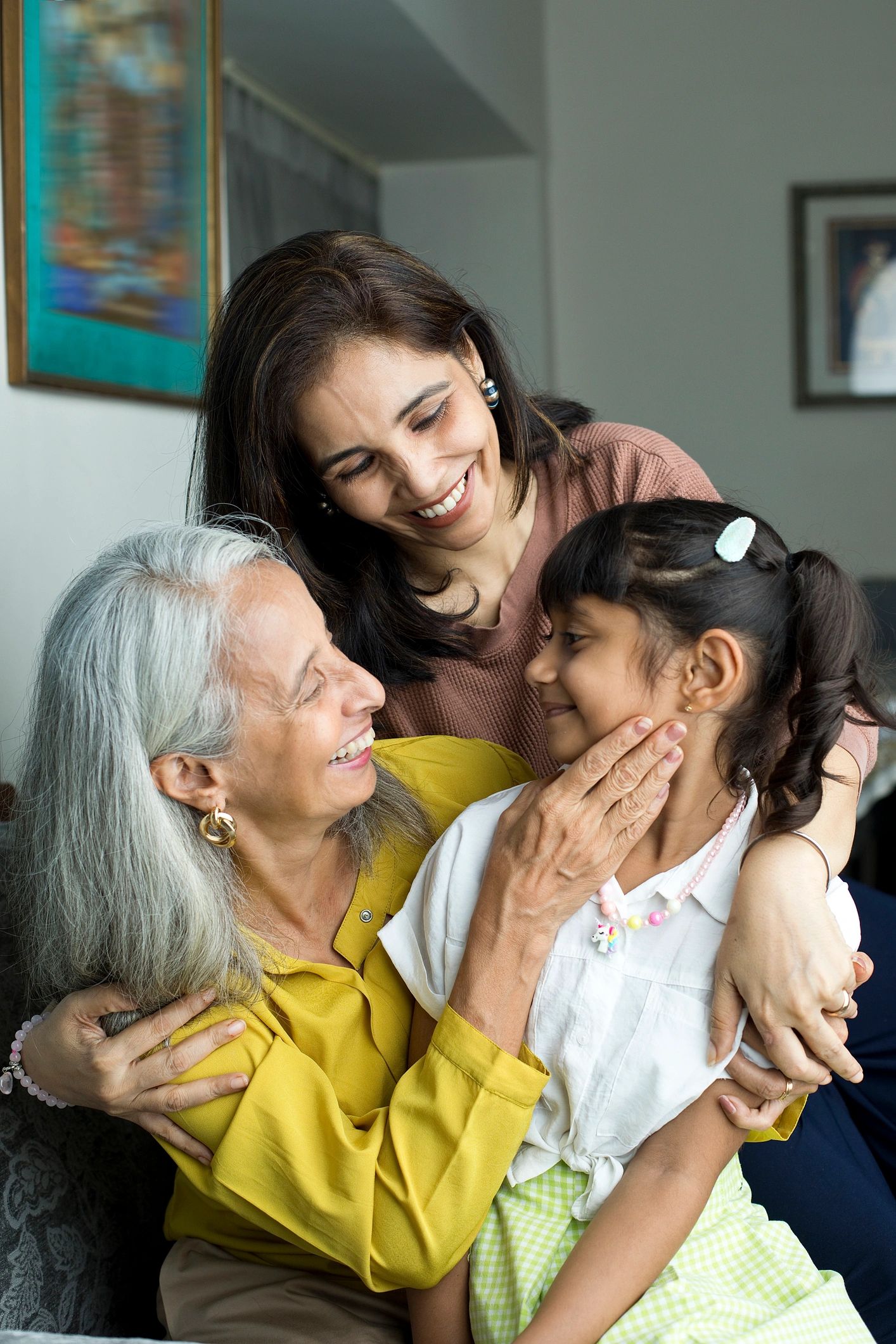 South Asian family portrait representing the cultural writer